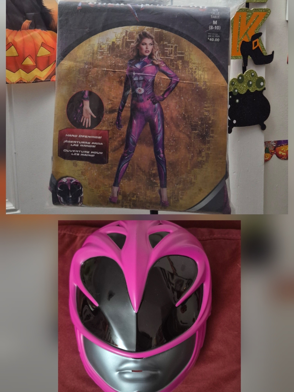 Size Medium (38-40) Power Ranger Purple ranger adult costume